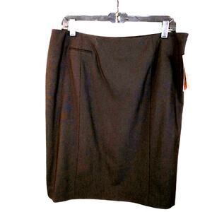 Victor Alfaro Black Pencil Wool Skirt Size 12P